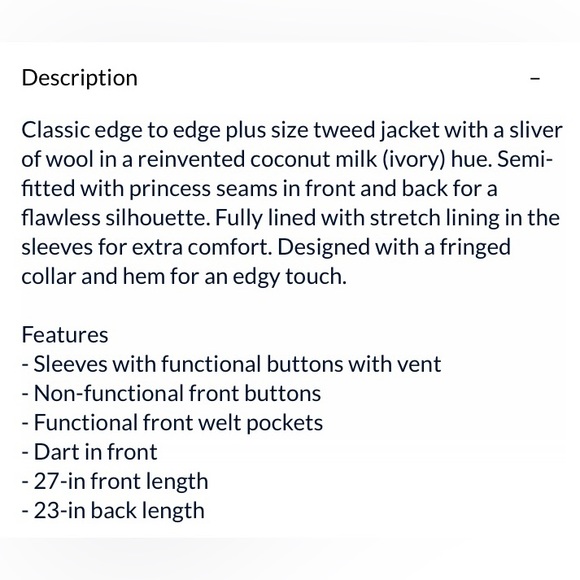 Addition Elle Tweed Jacket - Picture 3 of 14